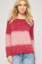 Load image into Gallery viewer, TIE DYE LONG SLEEVE WITH KNOTTED OPEN BACK