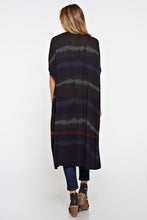 Load image into Gallery viewer, DIP DYED STRIPED SWEATER DUSTER