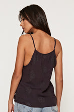 Load image into Gallery viewer, CHARCOAL CROSS FRONT TASSEL TIE TANK