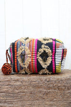 Load image into Gallery viewer, DIAMOND STRIPED JACQUARD ORIGAMI MAKEUP BAG