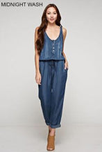 Load image into Gallery viewer, RACERBACK TENCEL JUMPSUIT