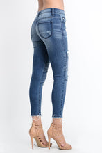 Load image into Gallery viewer, LOW RISE MOTO SKINNY ANKLE JEANS