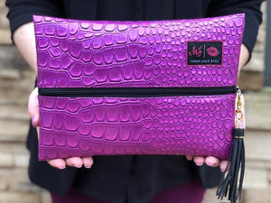 MAKEUP JUNKIE PURPLE KINDA PINK BAG