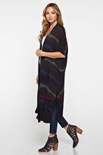 Load image into Gallery viewer, DIP DYED STRIPED SWEATER DUSTER