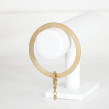 Load image into Gallery viewer, GOLD GLITTER BRACELET KEYCHAIN