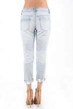 Load image into Gallery viewer, LOW RISE DISTRESSED GIRLFRIEND JEANS